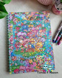 Custom A4 Notebook, Strawberry Girls Design