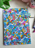 Custom A4 Notebook, Rainbow Bears Design