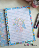 Custom A4 Notebook, Rainbow Bears Design