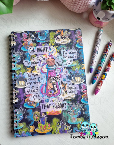Custom A4 Notebook, Villians Design