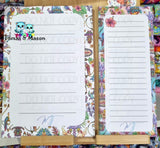 Custom Handmade Notepads, A5 and Shopping List Sizes