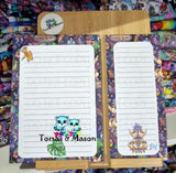 Custom Handmade Notepads, A5 and Shopping List Sizes