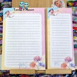 Custom Handmade Notepads, A5 and Shopping List Sizes