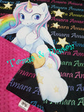 Personalised Minky Blanket Unicorn Dreams Design
