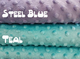 Personalised Minky Blanket Elephant Bubbles Design