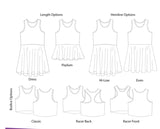 Custom Skater Dress & Skater Dress With Peplum Sizes.