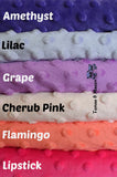 Personalised Minky Blanket Dragon Crystals Design