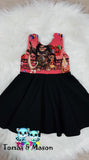 Custom Little Bow Dress with Full Circle Skirt and 3 Sleeve Options